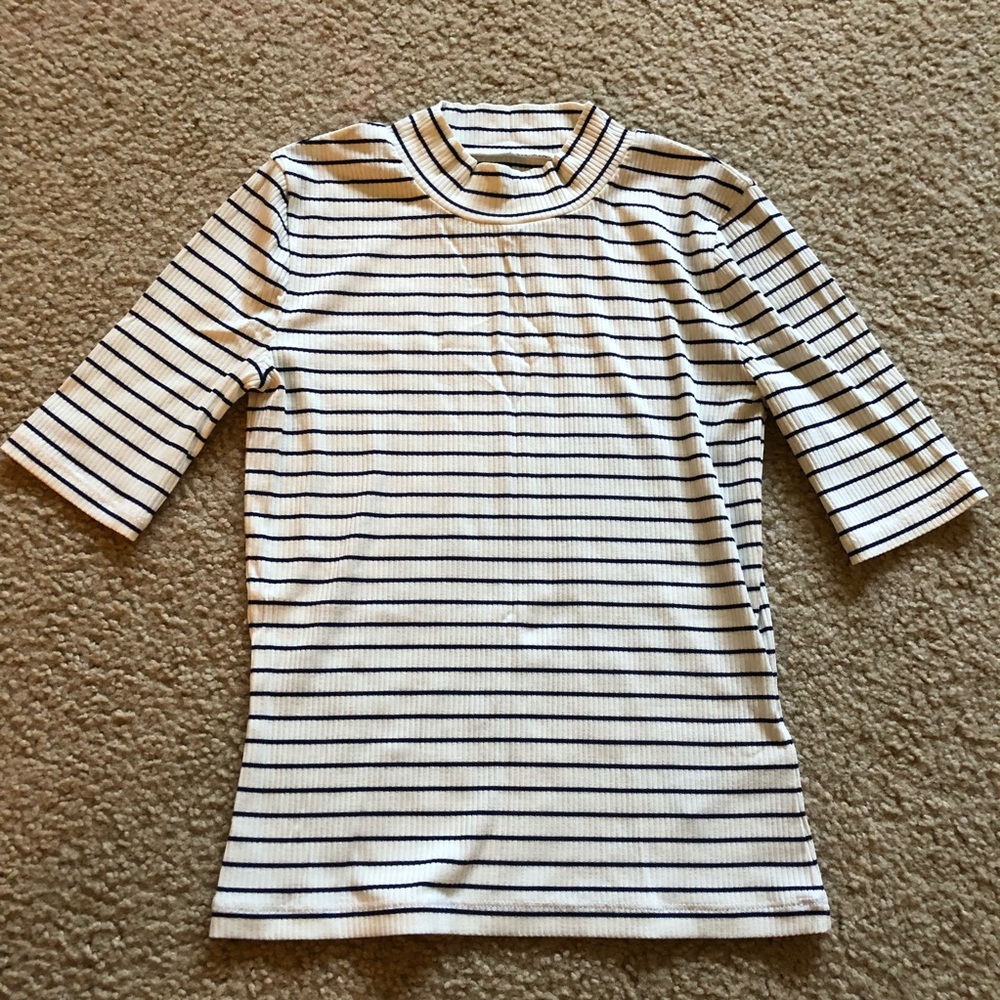 Madewell monk neck T-shirt XXS